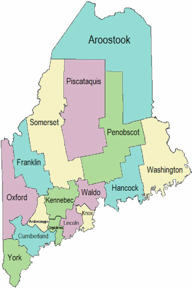 List of: All Counties in Maine